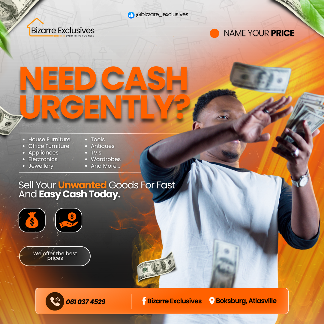 Need Cash Urgently? Sell Your Unwanted Goods For Fast And Easy Cash Today.