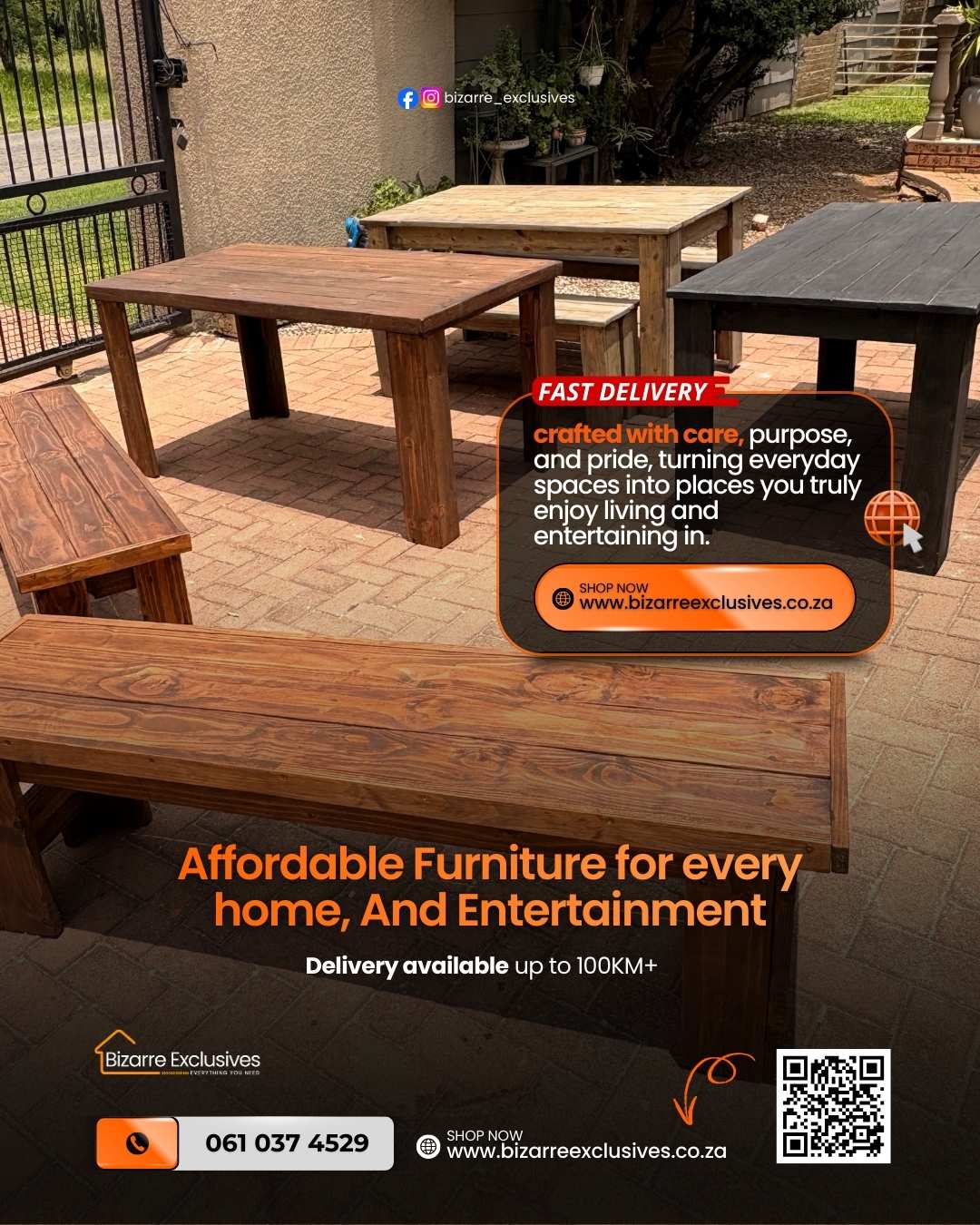  Handcrafted steel and wood furniture gauteng
