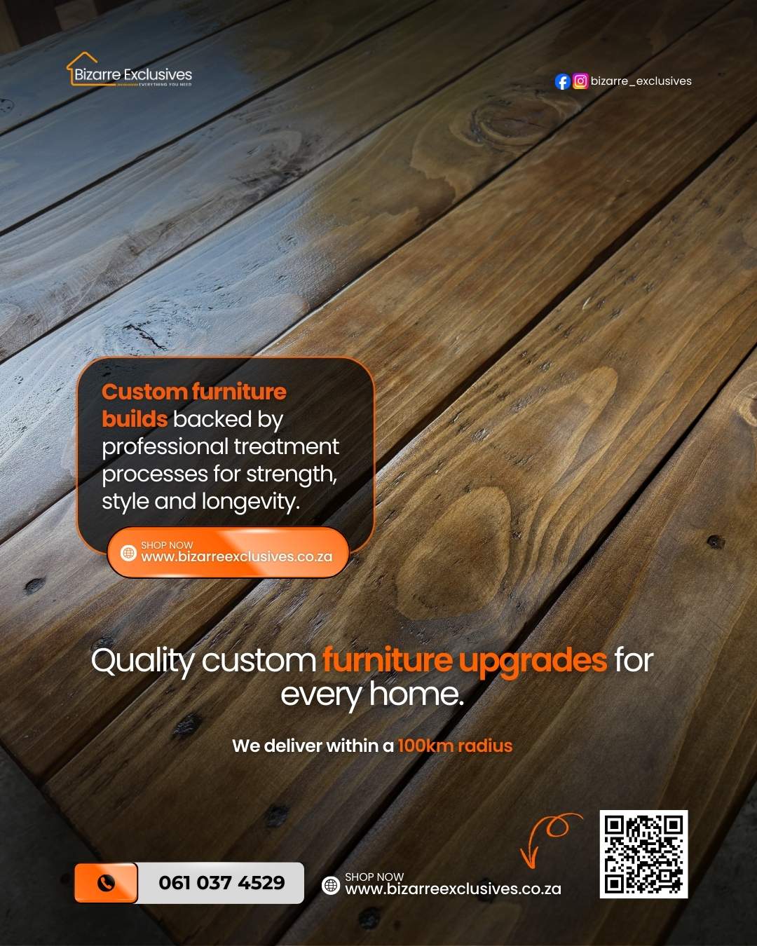  Handcrafted furniture backed by professional treatment gauteng