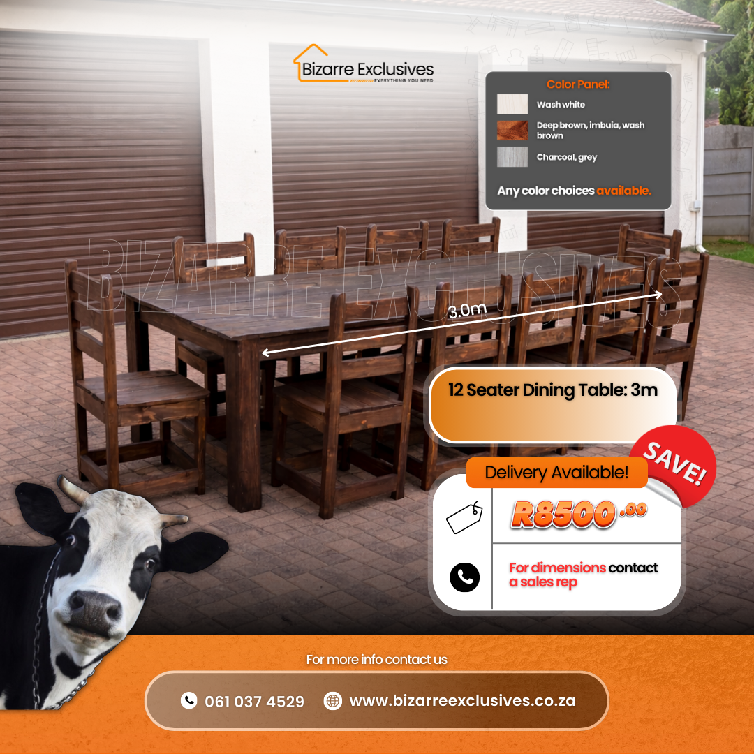 luxury large dining table set gauteng.