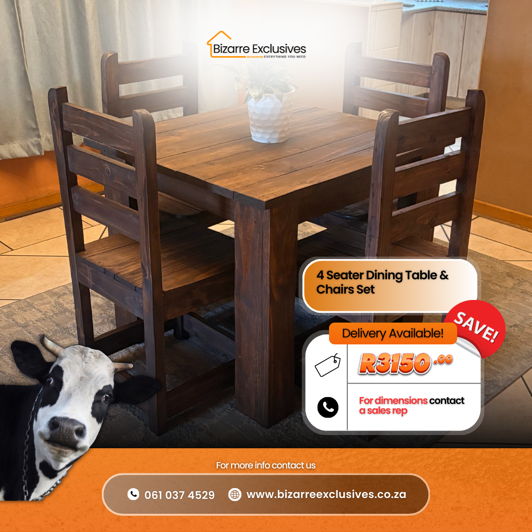 Best Seller 4 Seater Dining Table & Chairs Set