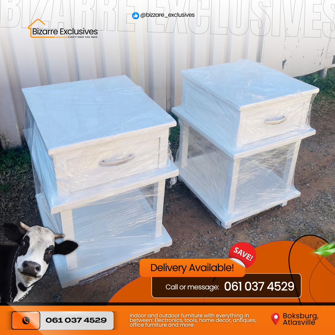 Custom Hand Made Bed Side Tables Set Of 2