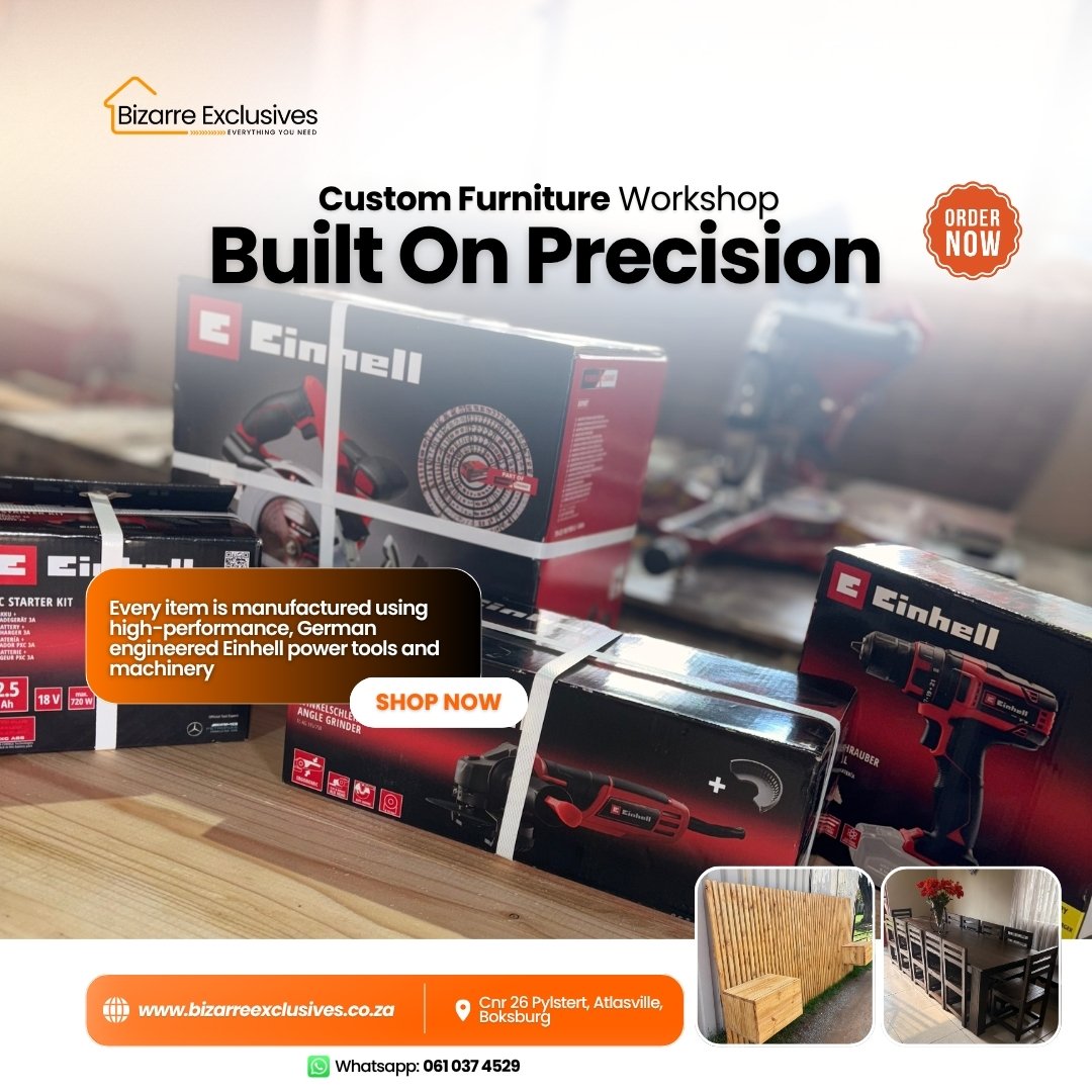 Custom furniture built on precision handcrafted gauteng. 