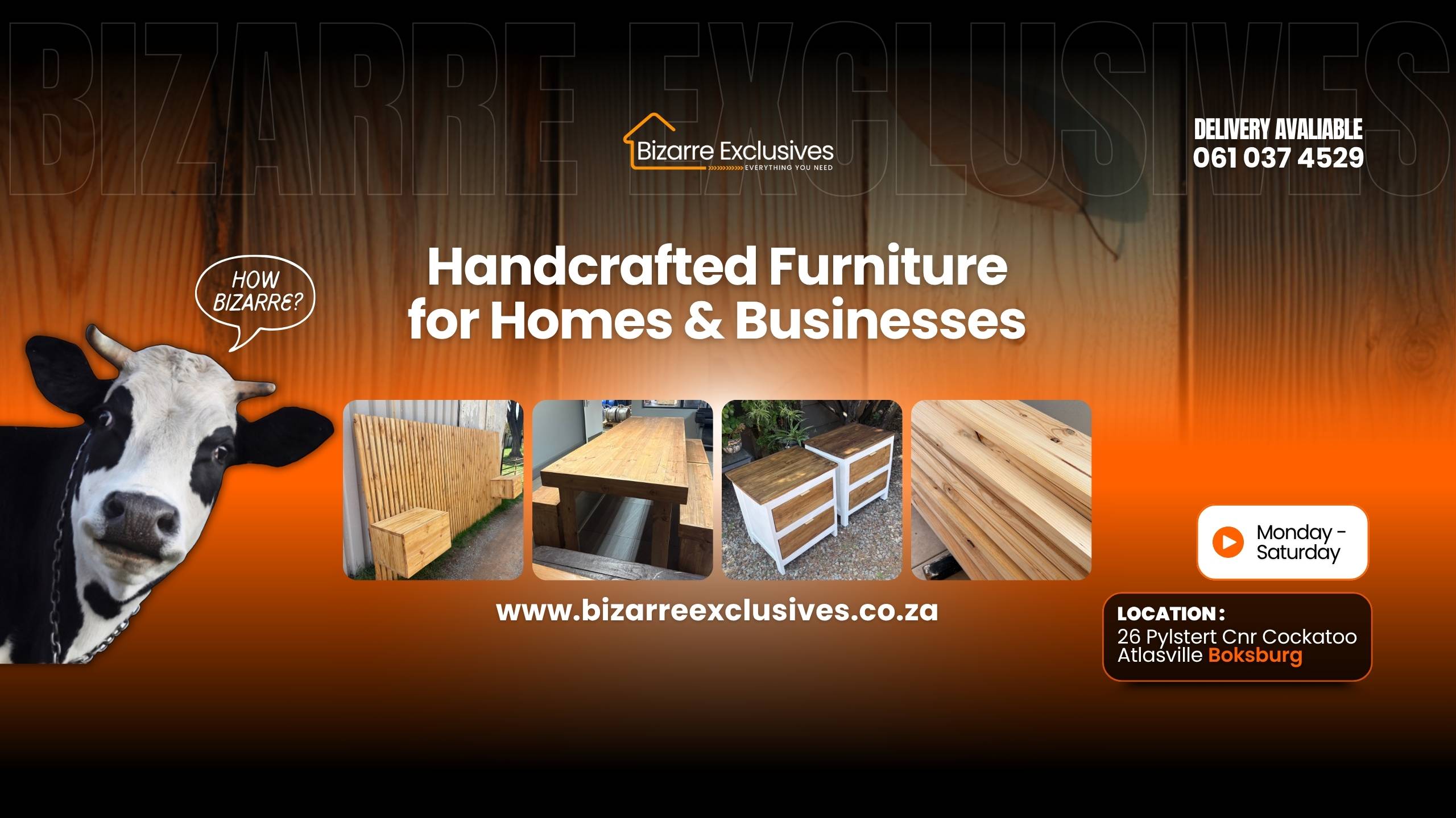 Handcrafted furniture for homes, entertainment and businesses gauteng. 