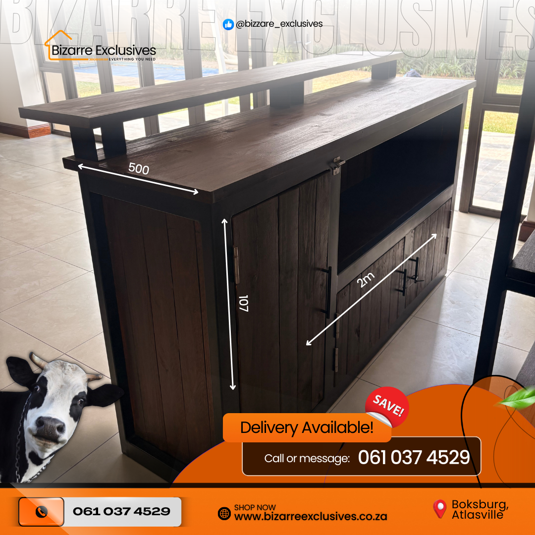 Custom Made Bar Unit With Premium Steel Frame