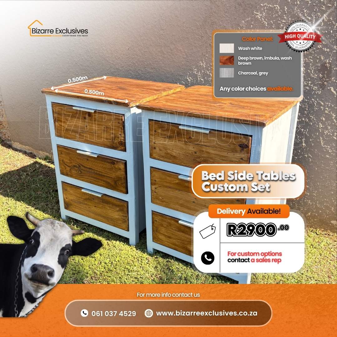 Quality bed side tables handcrafted gauteng.