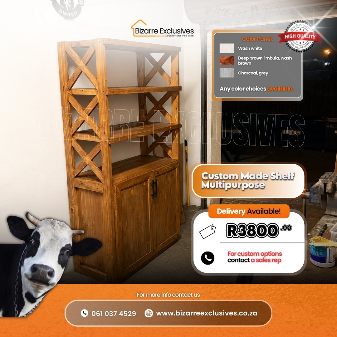 Quality handcrafted multipurpose shelf gauteng. 