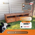 quality handmade custom TV unit gauteng.