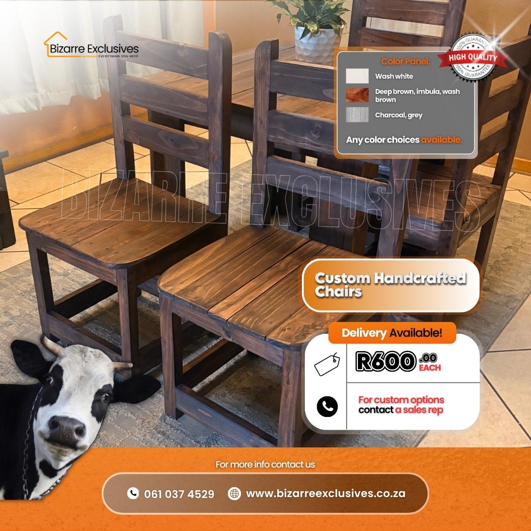 Quality wood handcrafted chairs gauteng.