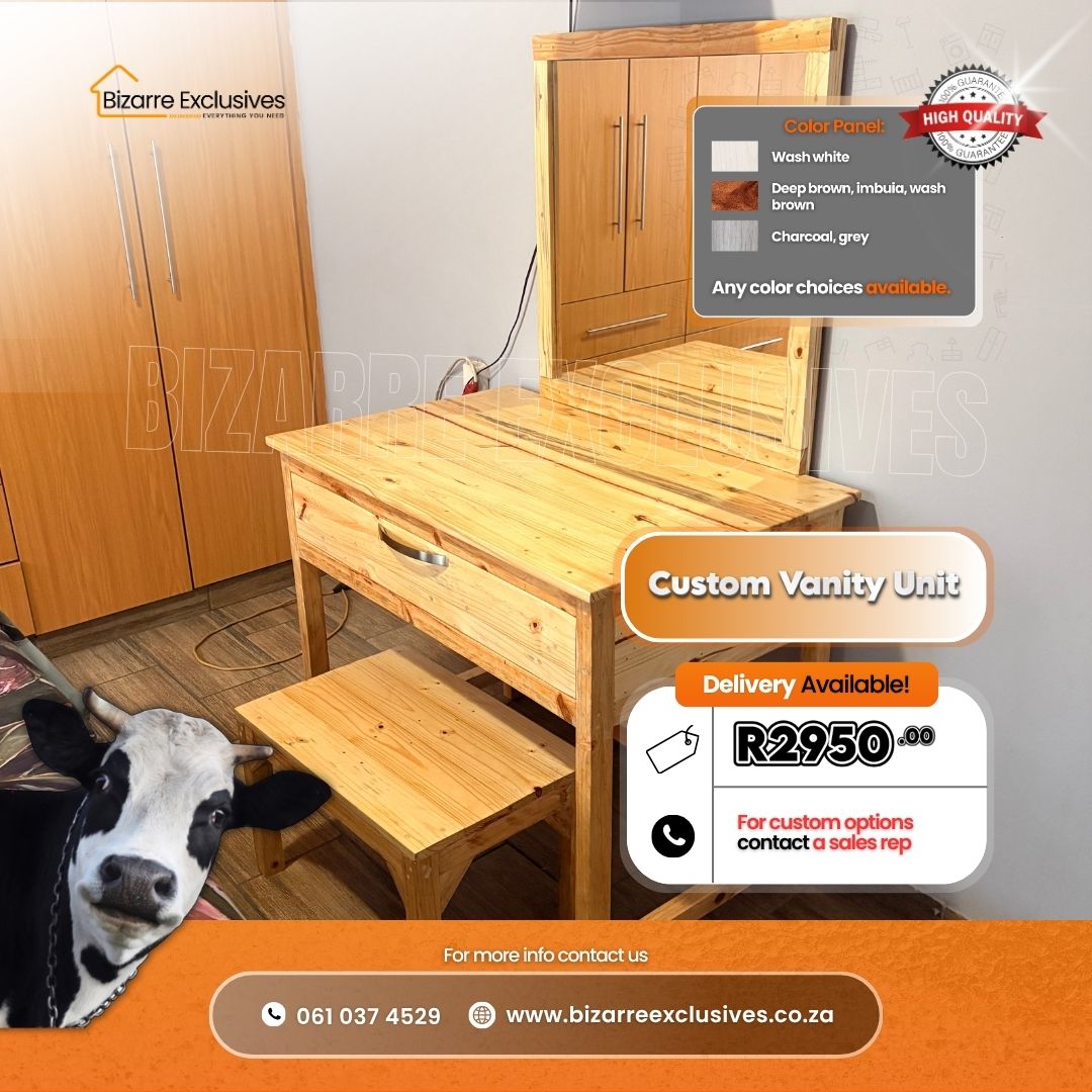 Vanity unit handcrafted Gauteng at Bizarre Exclusives