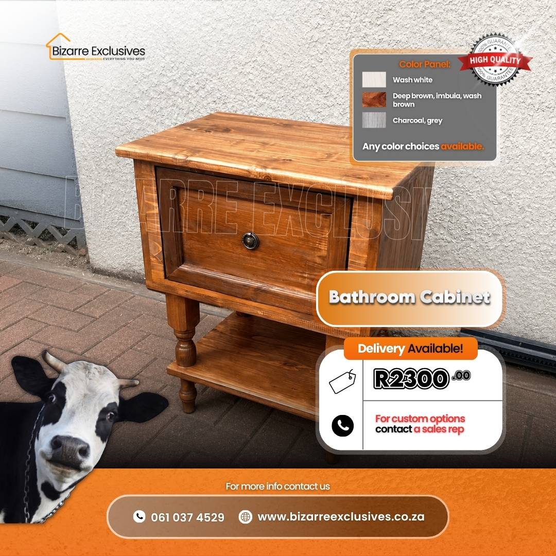 Handcrafted modern quality bathroom cabinet gauteng.