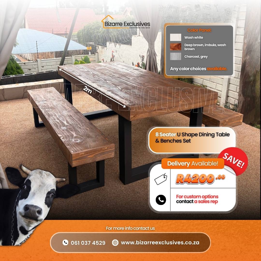 Modern dining table handcrafted gauteng