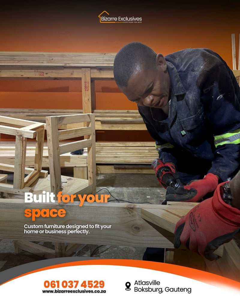 Custom handcrafted furniture designed for homes and businesses gauteng. 