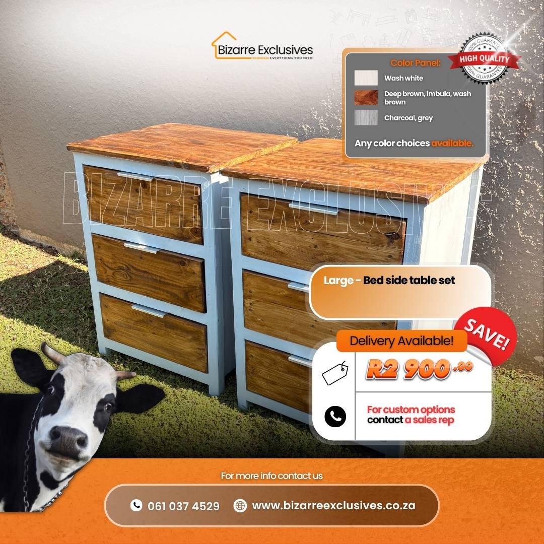Quality bed side tables handcrafted gauteng.