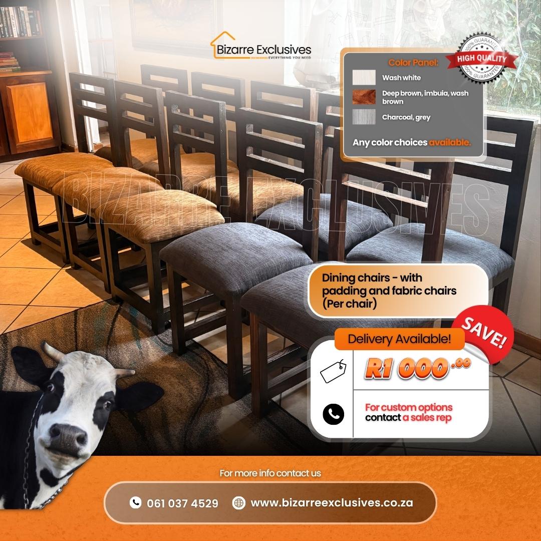 Quality handcrafted dining chairs gauteng.