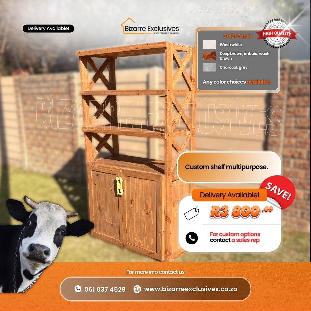 Quality handcrafted multipurpose shelf gauteng. 