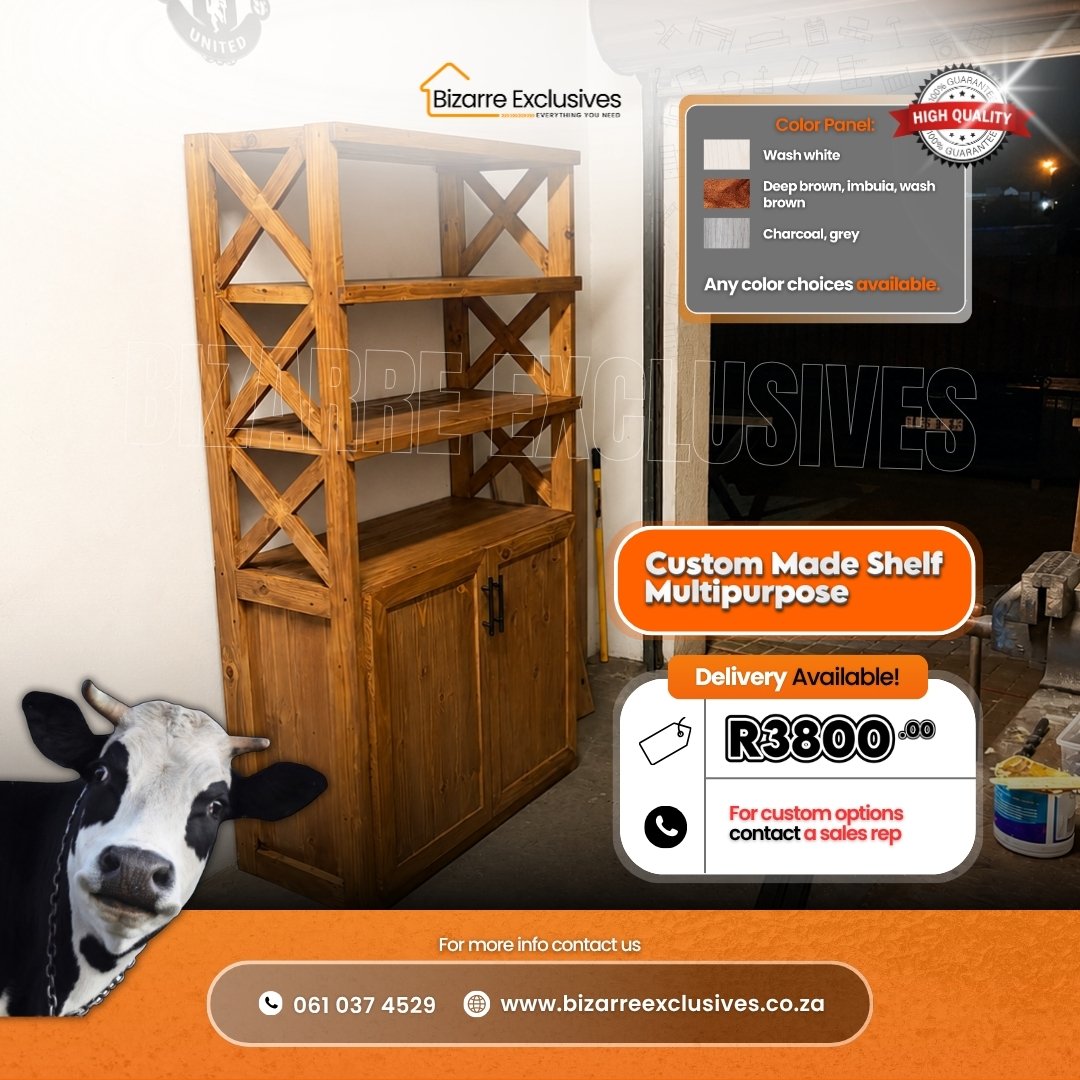 Quality handcrafted multipurpose shelf gauteng. 