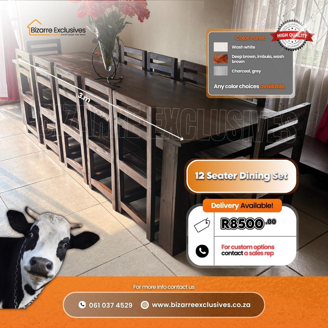 luxury large dining table set gauteng 12 seater.